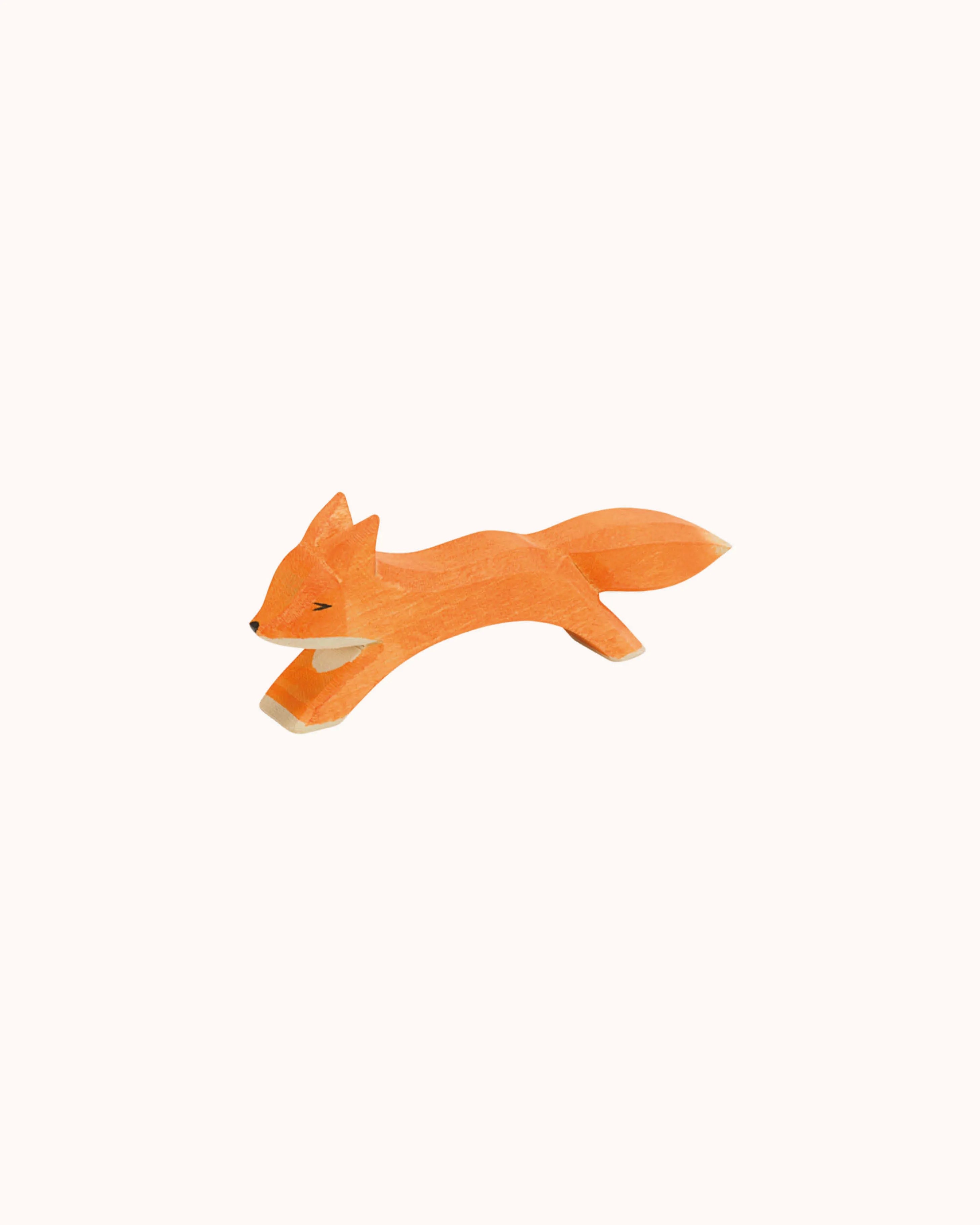 Holzfigur Fuchs laufend