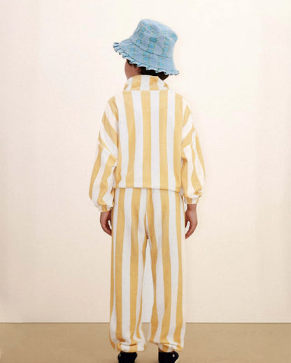 Towel Sweatpants in yellow stripes