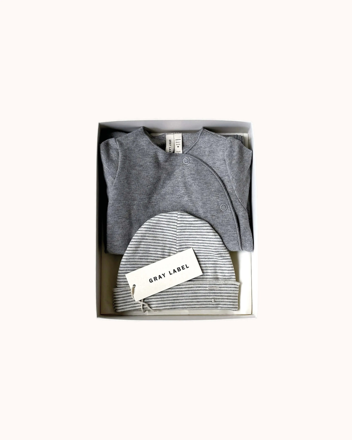 Neugeborenen Essentials Geschenkbox in gray melange