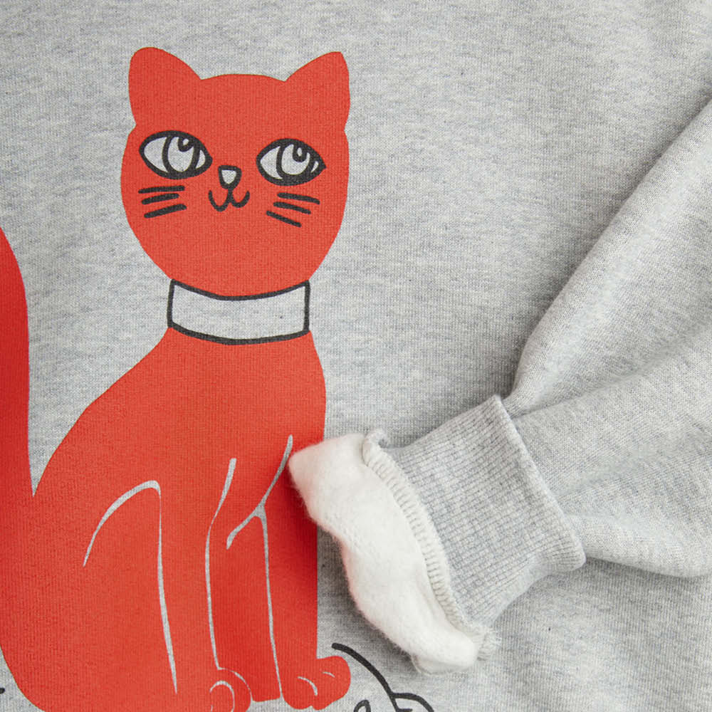 Long-sleeved Sweater red Cat