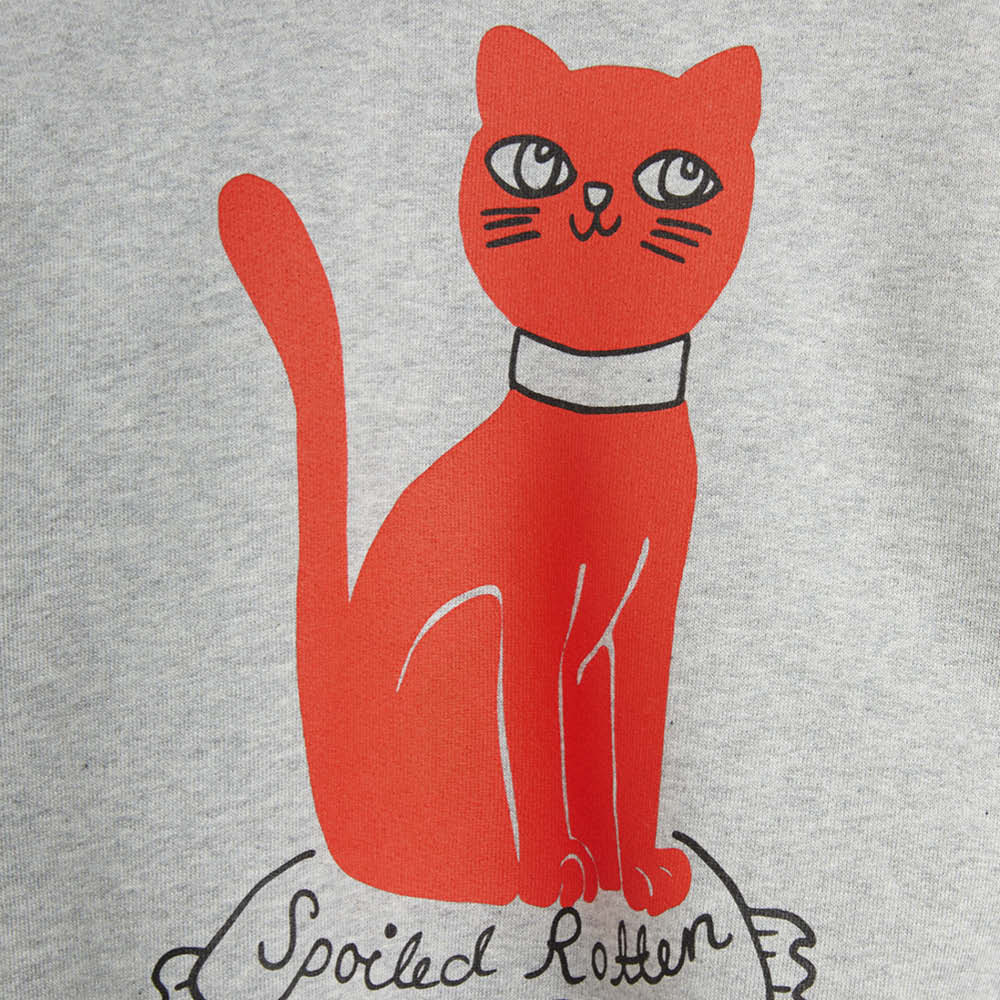 Long-sleeved Sweater red Cat