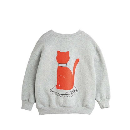 Long-sleeved Sweater red Cat