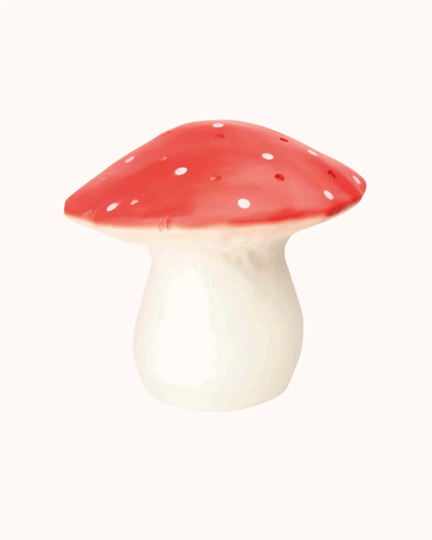 Große Pilzlampe in rot