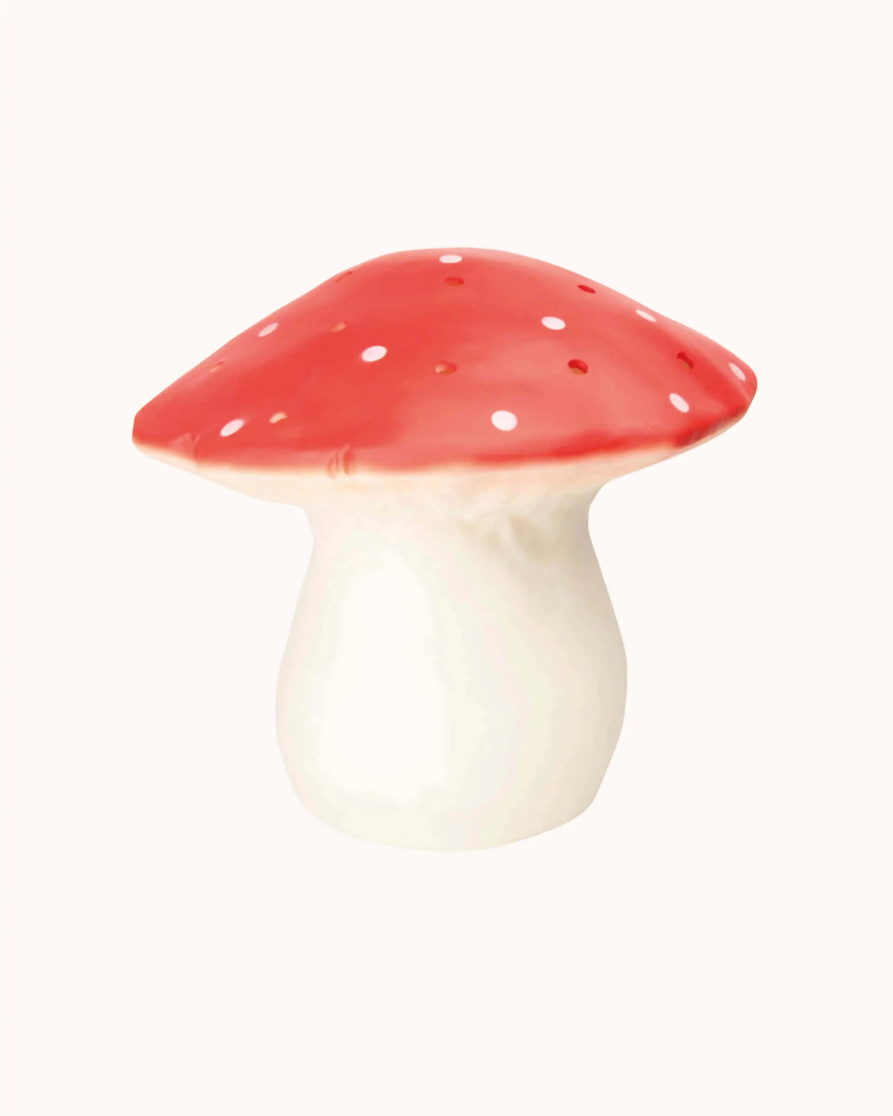 Große Pilzlampe in rot