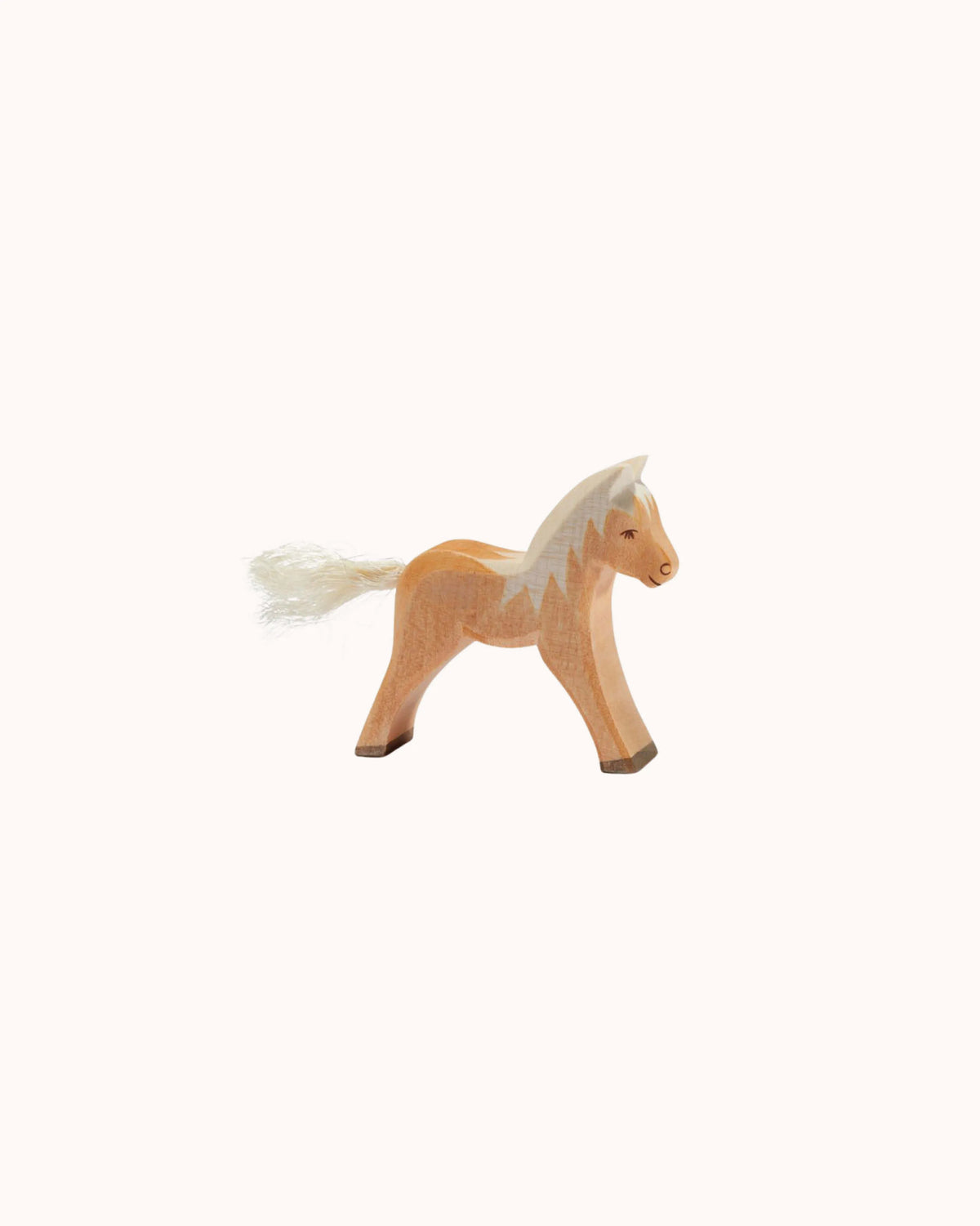 Holzfigur Haflinger Fohlen