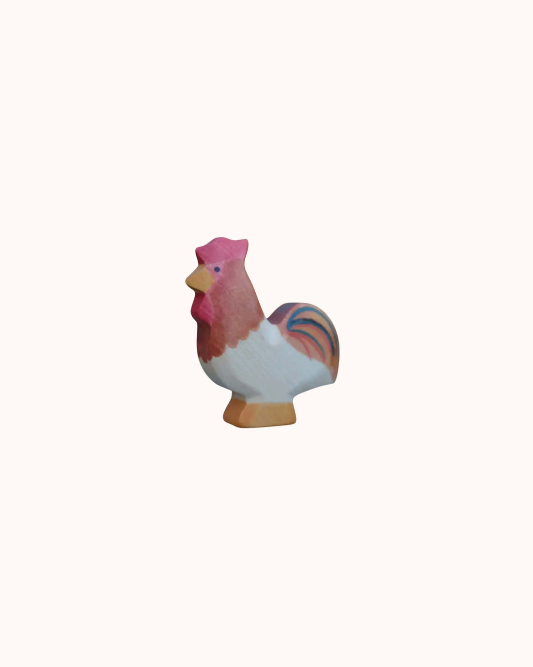 Holzfigur Hahn