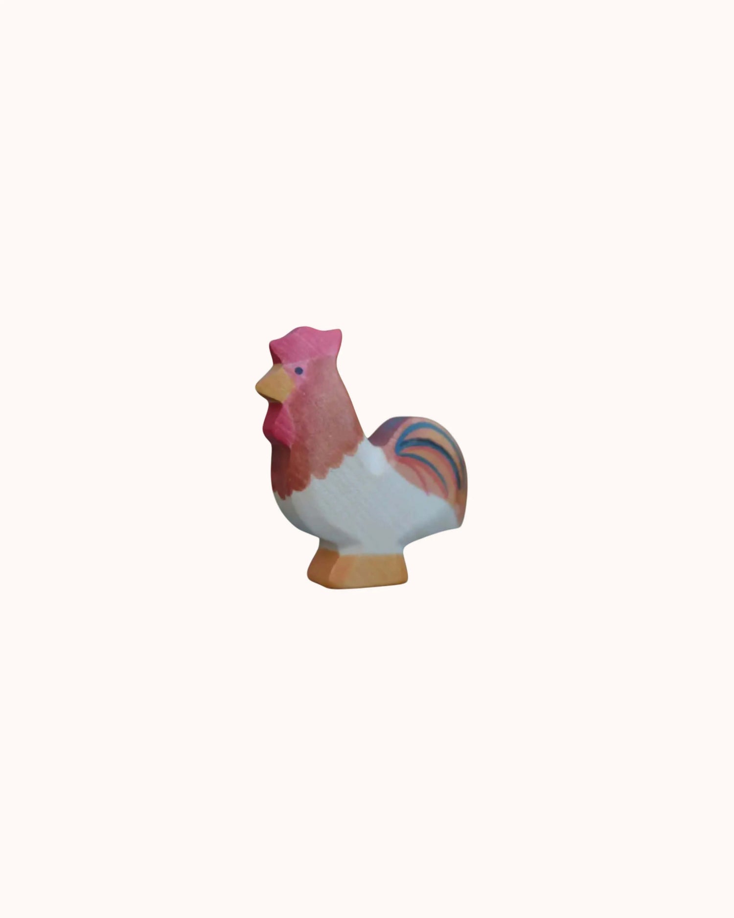 Holzfigur Hahn