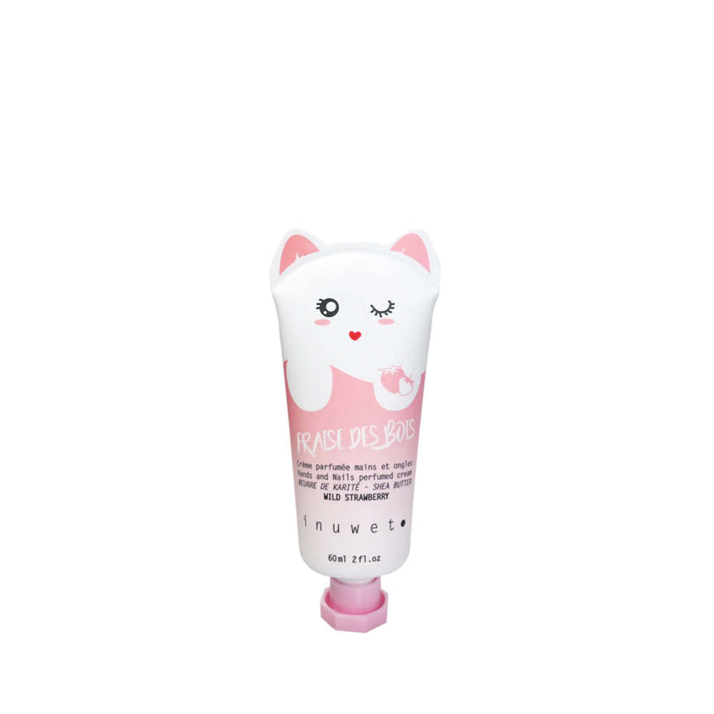 crème pour les mains au parfum de fraise