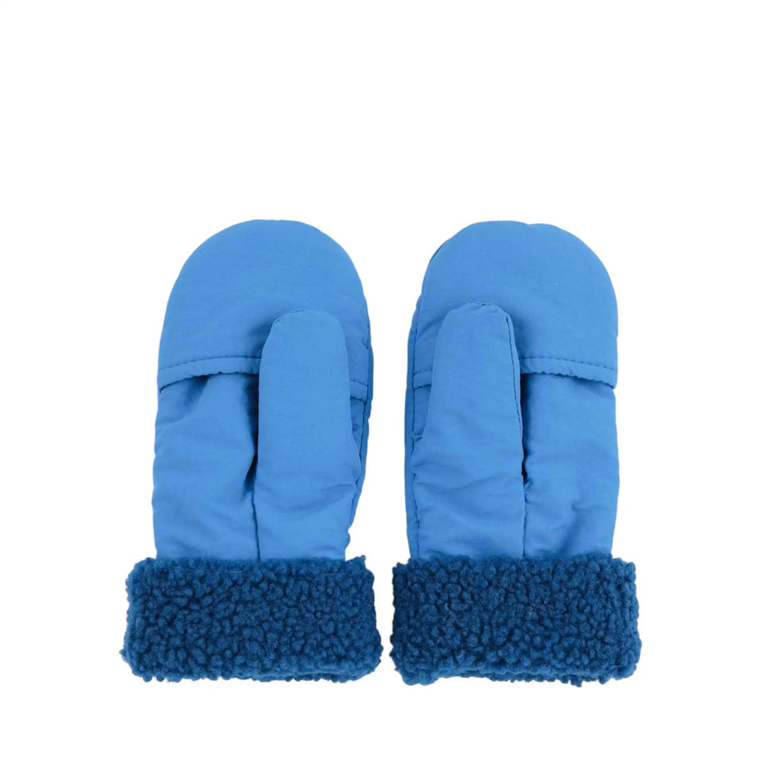 Gefütterte Fäustlinge in blau