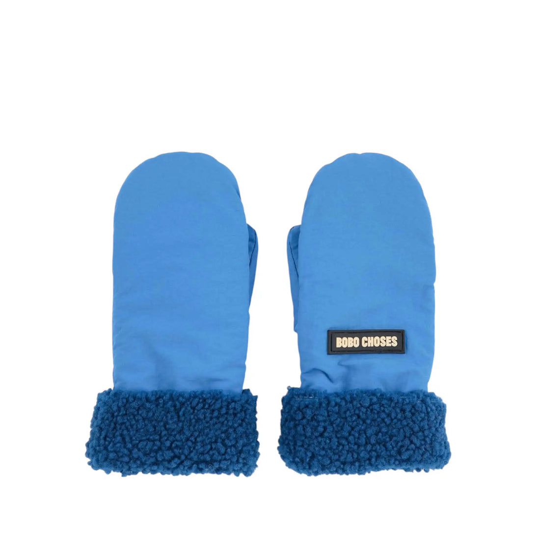 Gefütterte Fäustlinge in blau