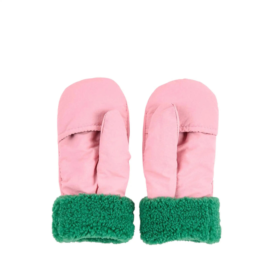 Gefütterte Fäustlinge in rosa