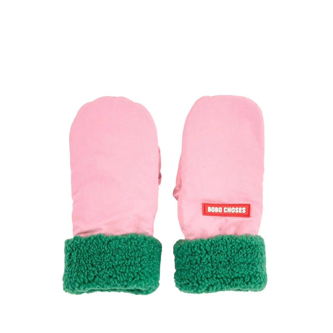 Gefütterte Fäustlinge in rosa