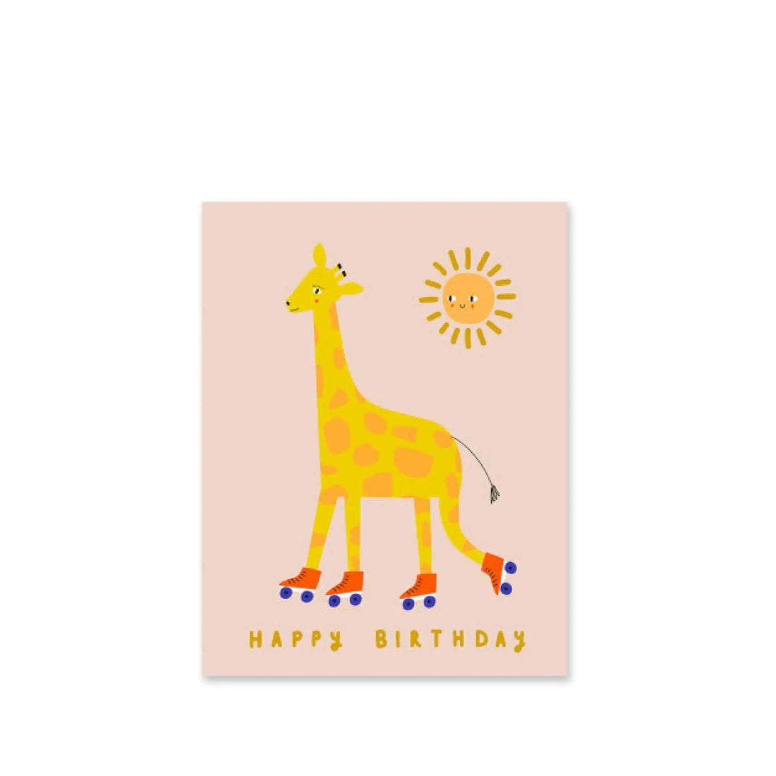 Postkarte Happy Birthday Giraffe