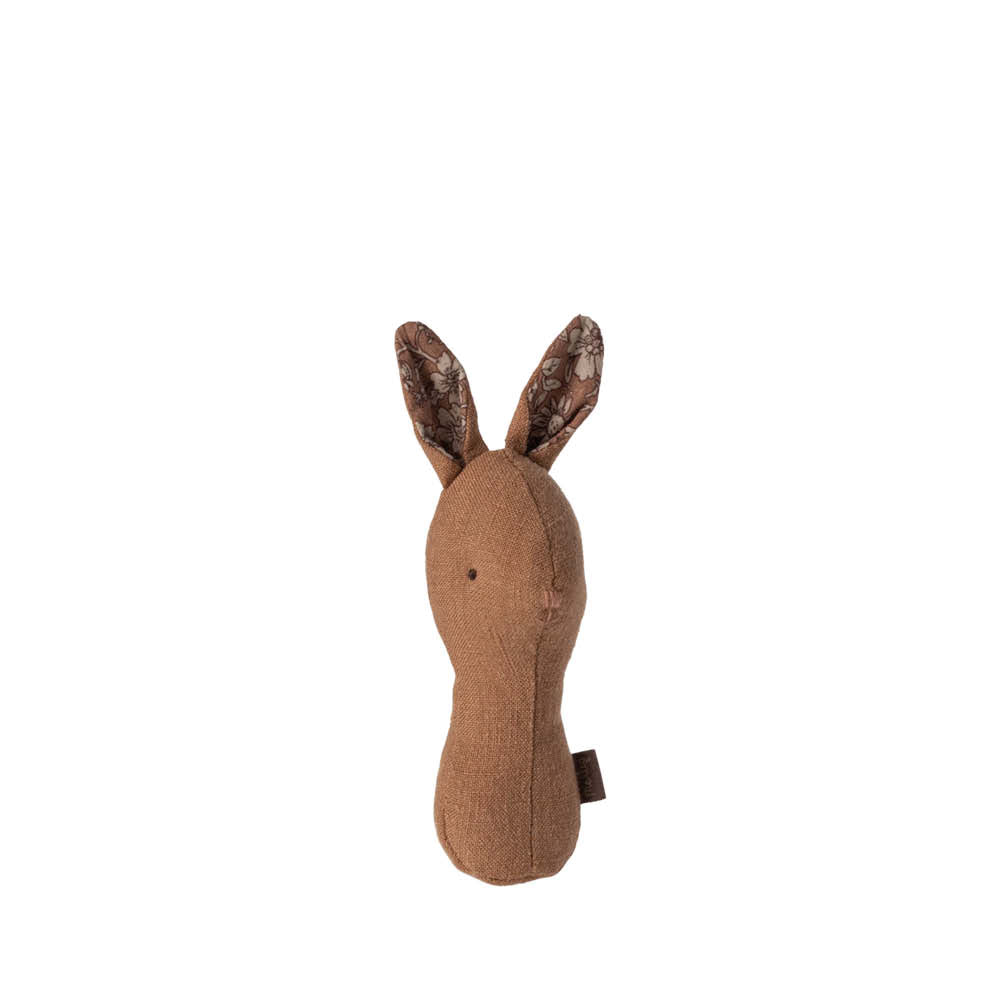 Lullaby Friends Rattle Bunny in chocolate