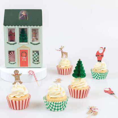 Décoration de cupcakes pour maison festive