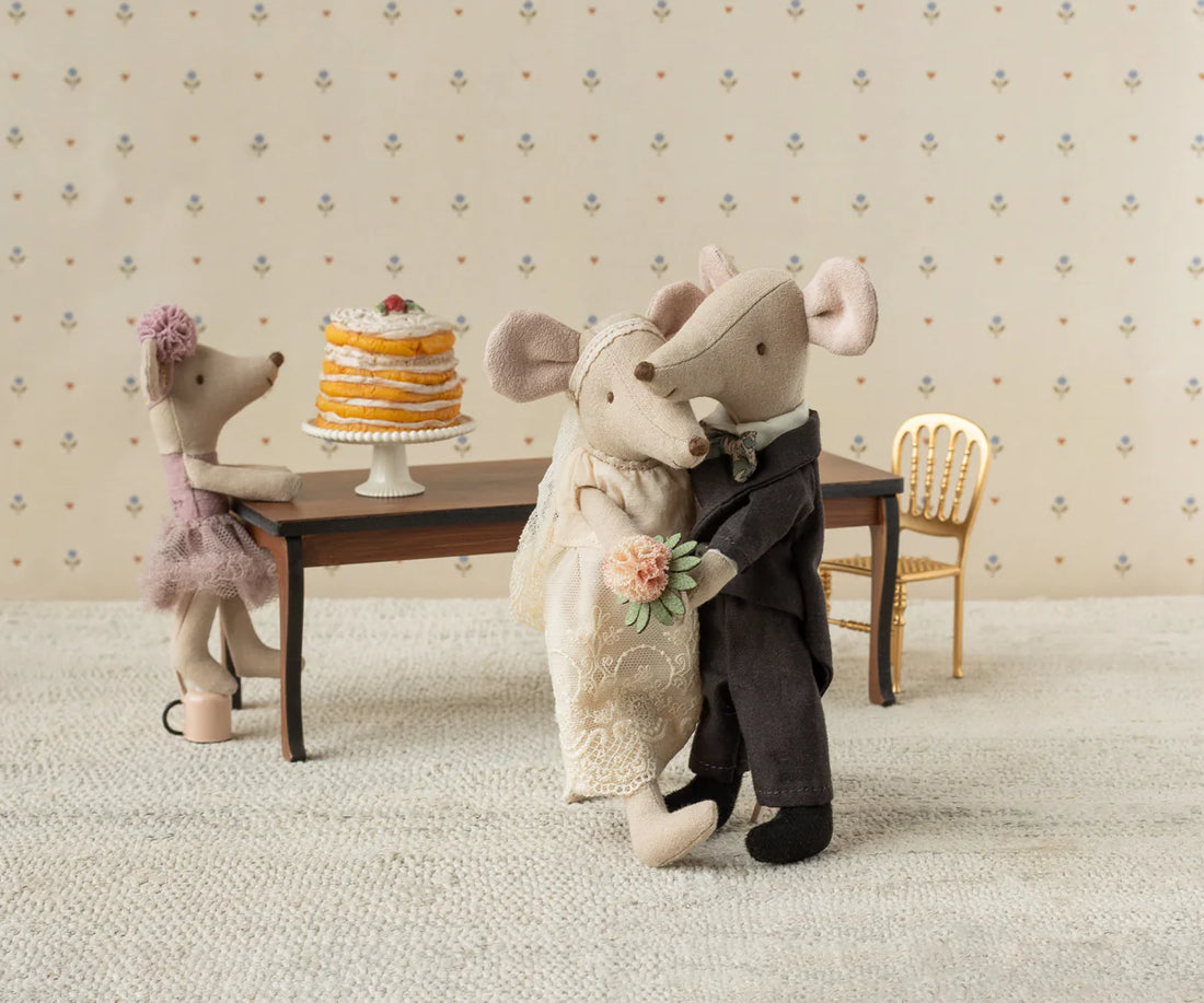 Mama und Papa Hochzeitsmäuse Paar in Box