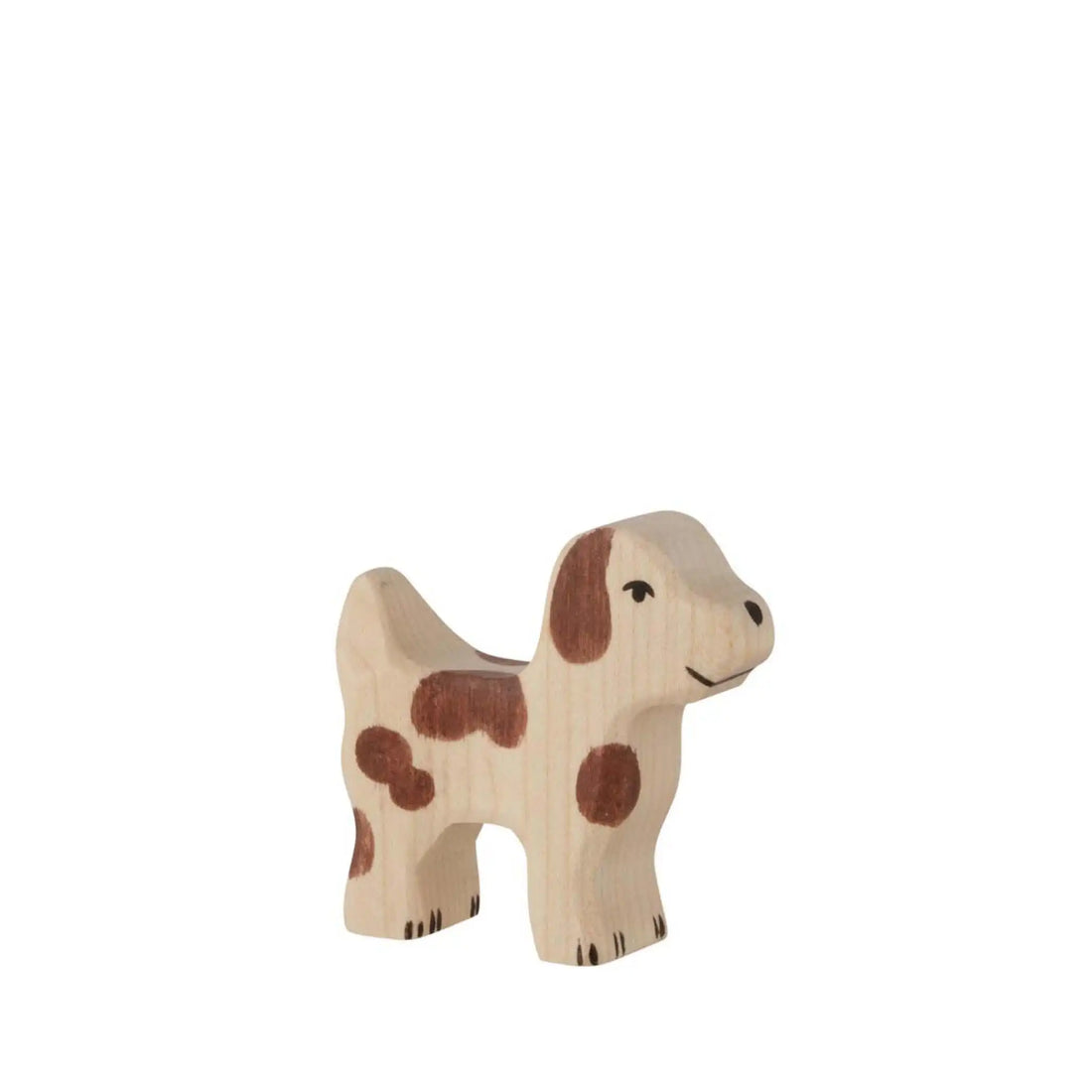 Wooden Figure, Farm Dog Puppy