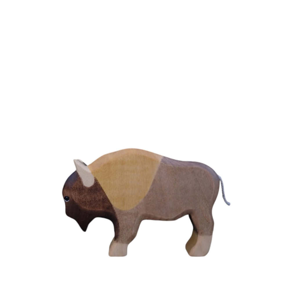 Holzfigur Bison