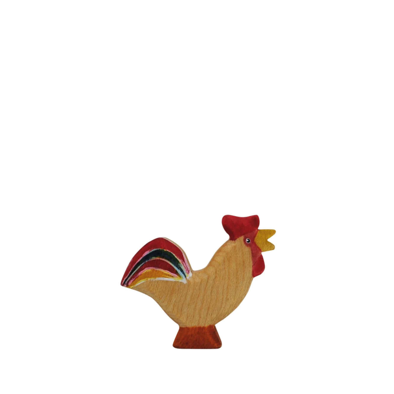 Wooden Figure Rooster of the Bremen Town Musicians