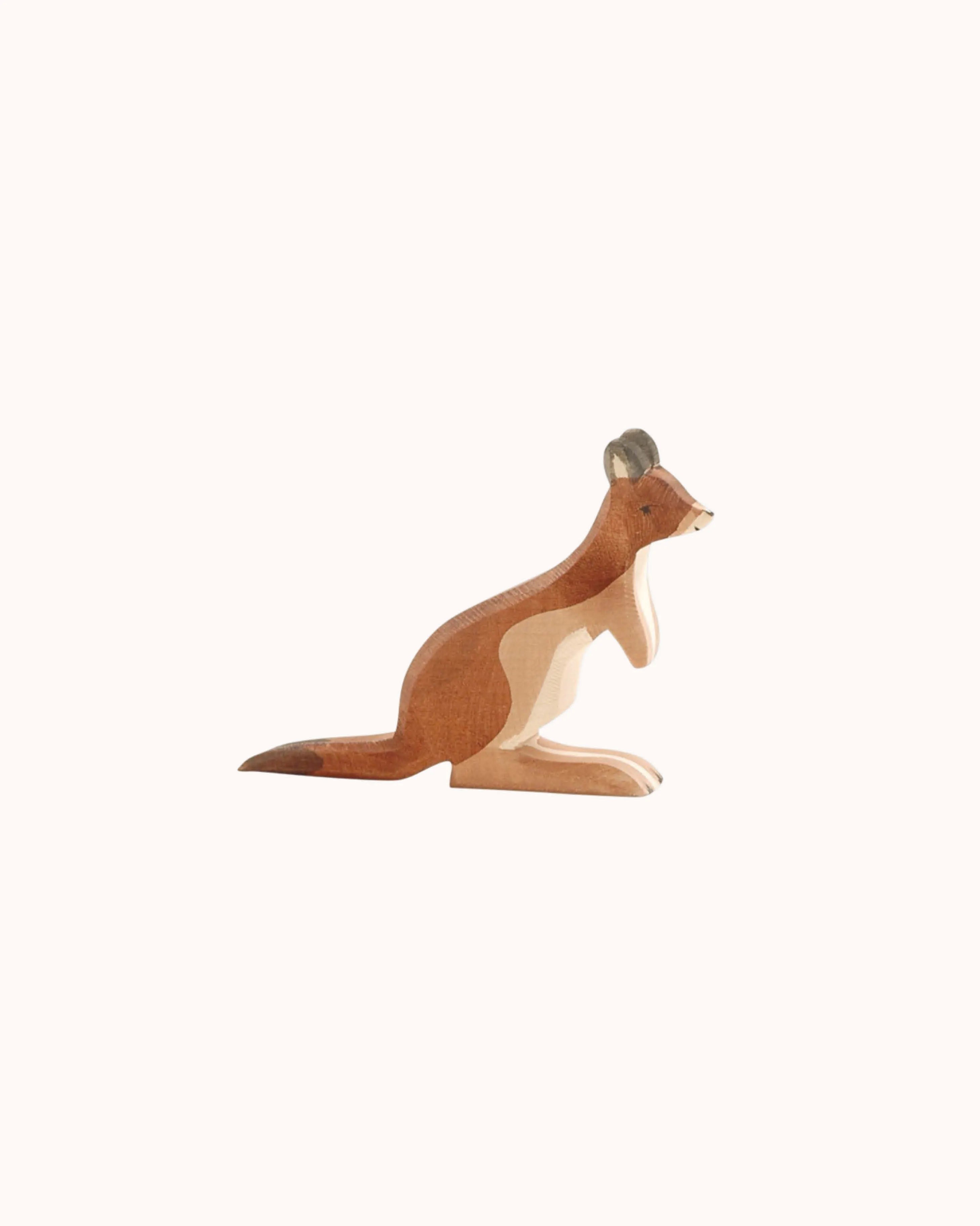 Wooden Figure Kangaroo Father