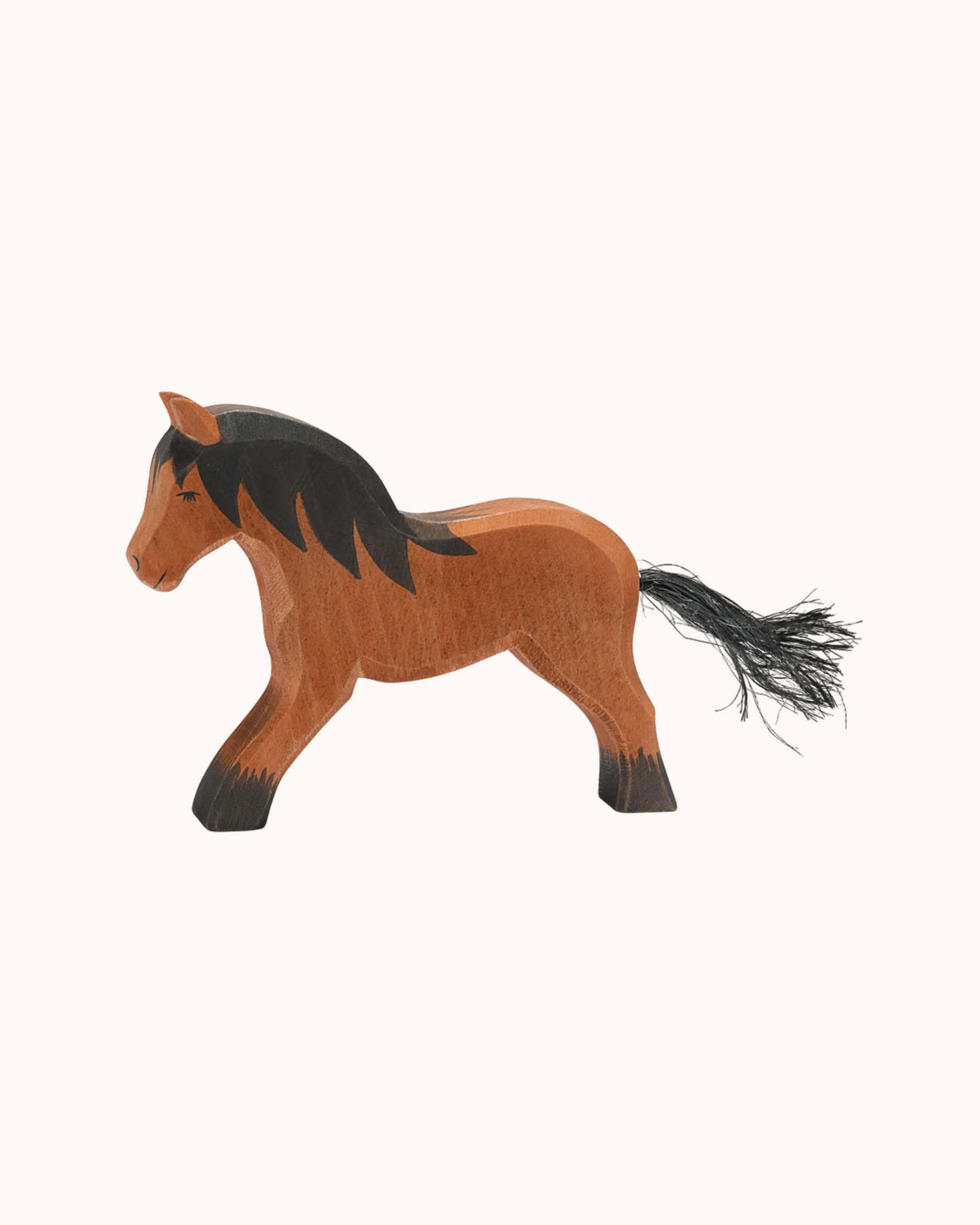 Wooden Figure Cold Blood Horse