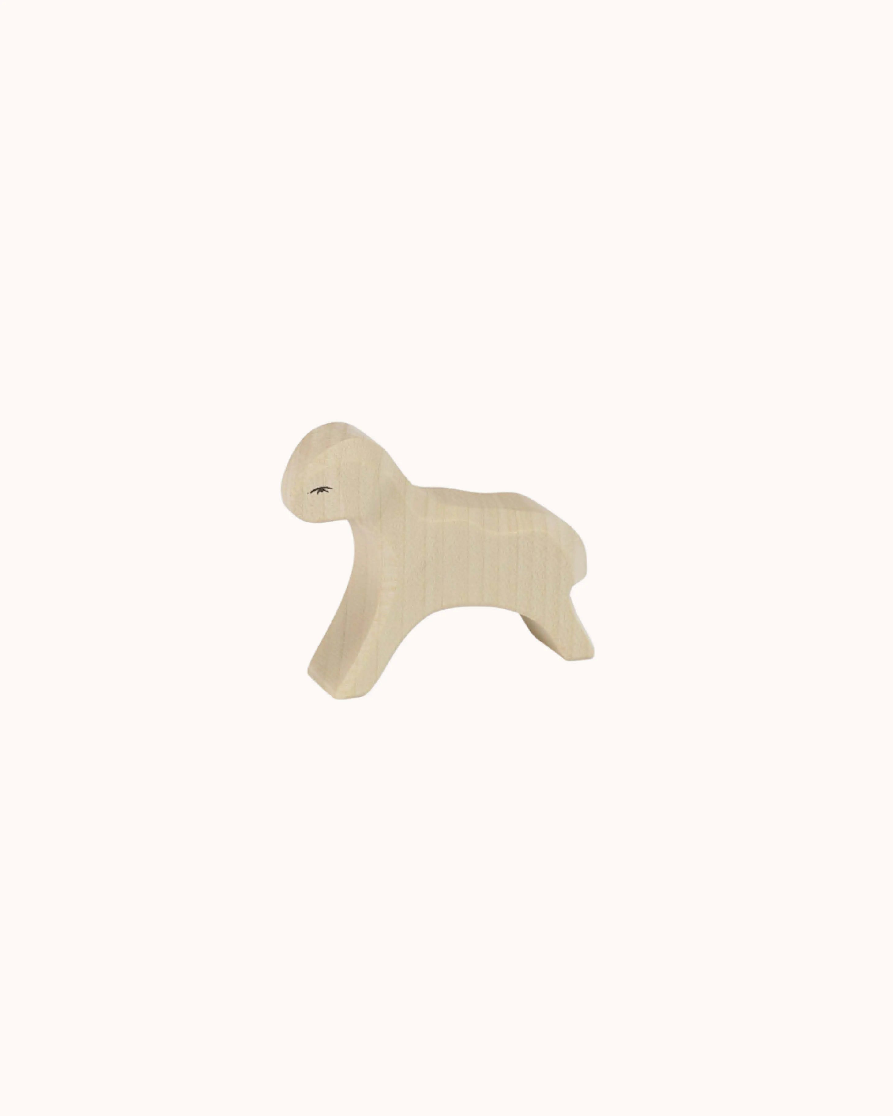 Wooden Figure Lamb running