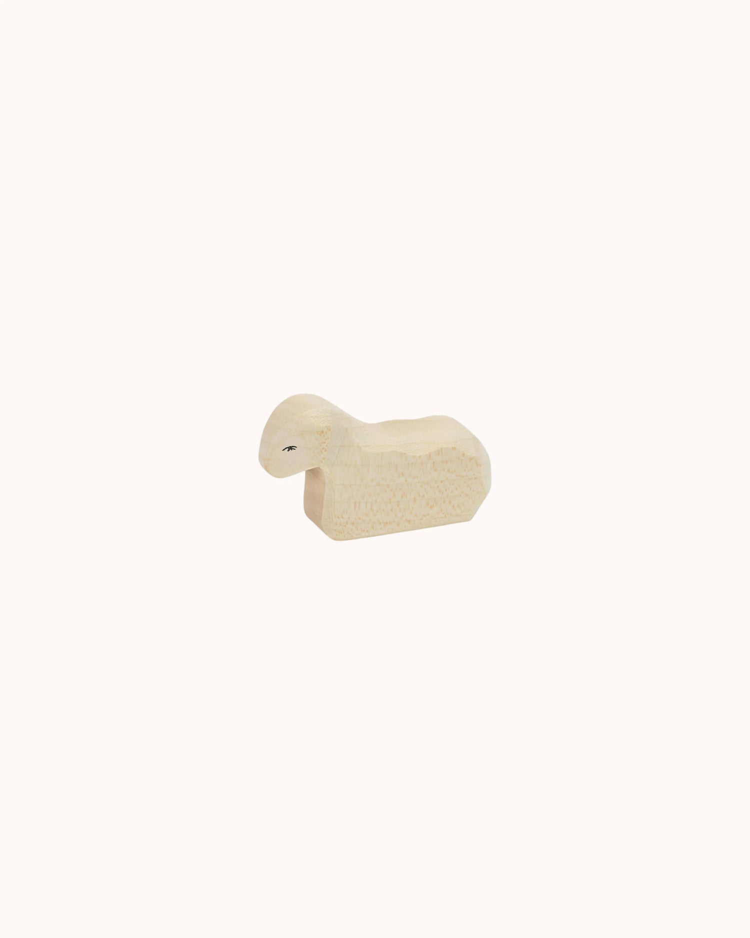 Wooden Figure Lamb lying down