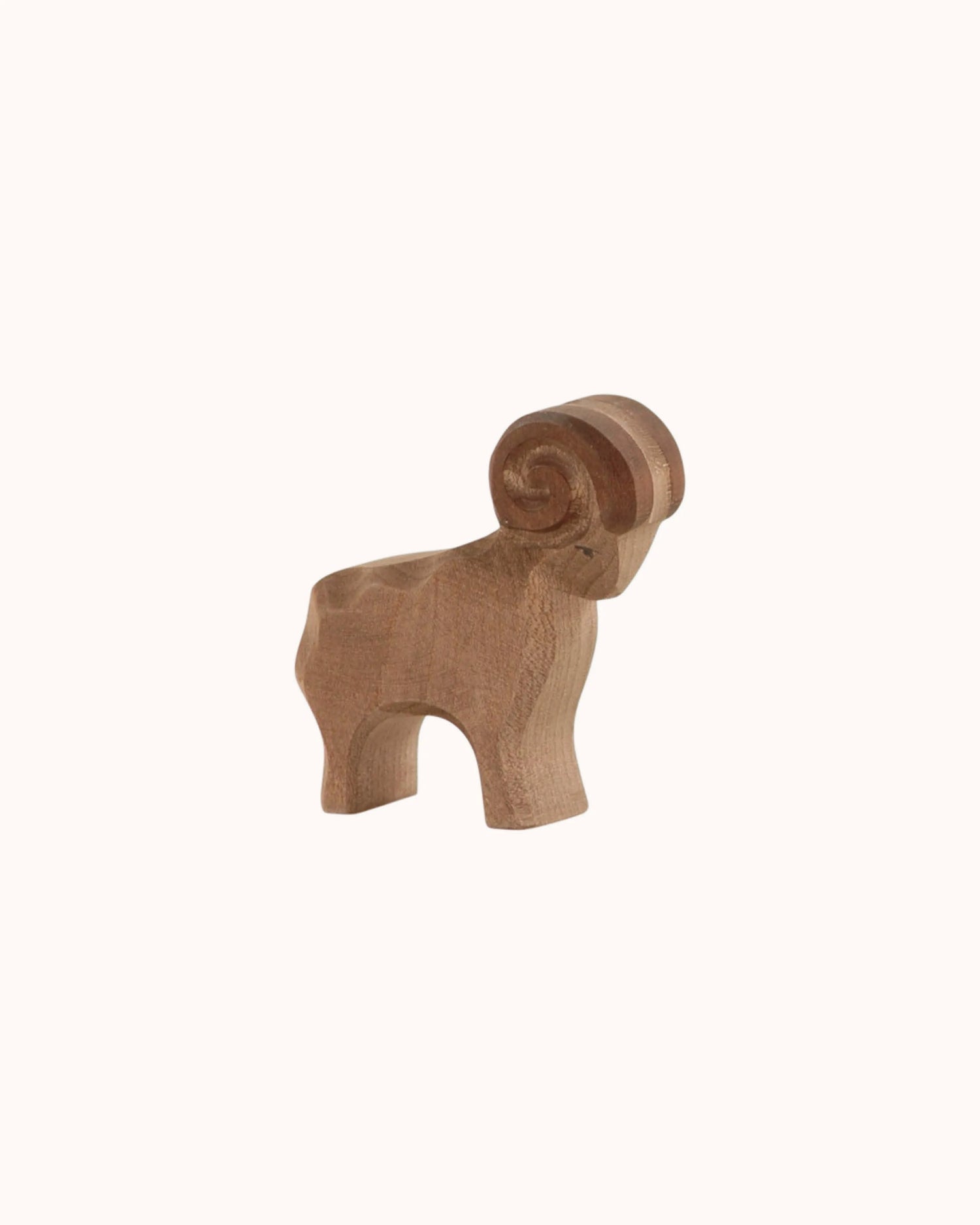 Wooden Figure Ram brown