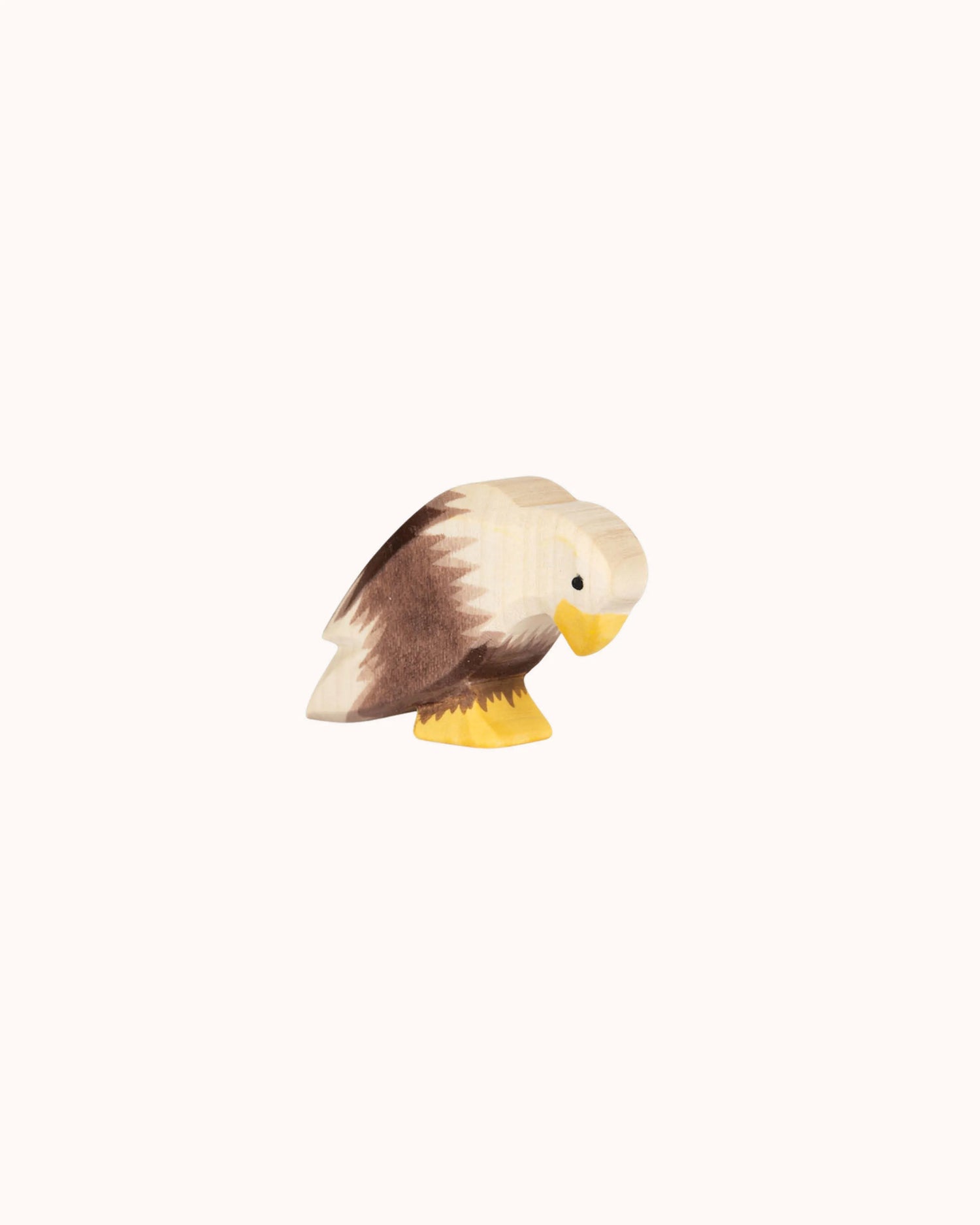 Wooden Figure sitting Bald Eagle