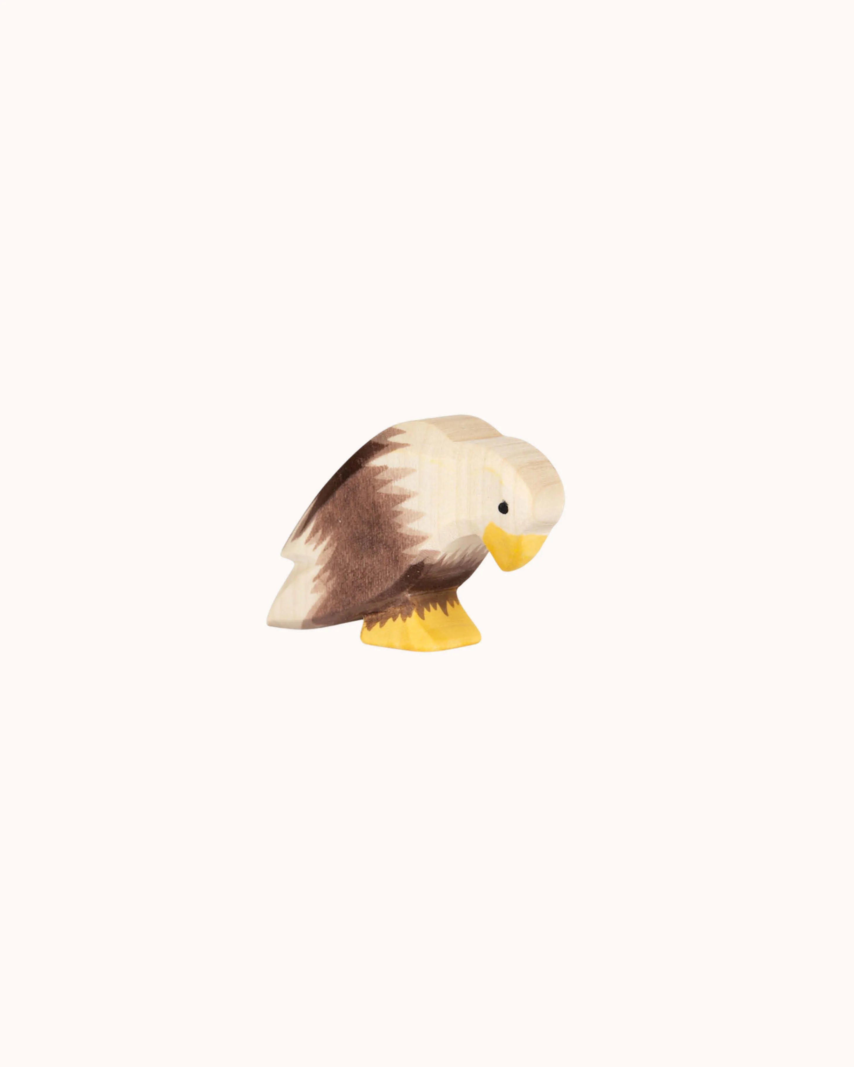 Wooden Figure sitting Bald Eagle
