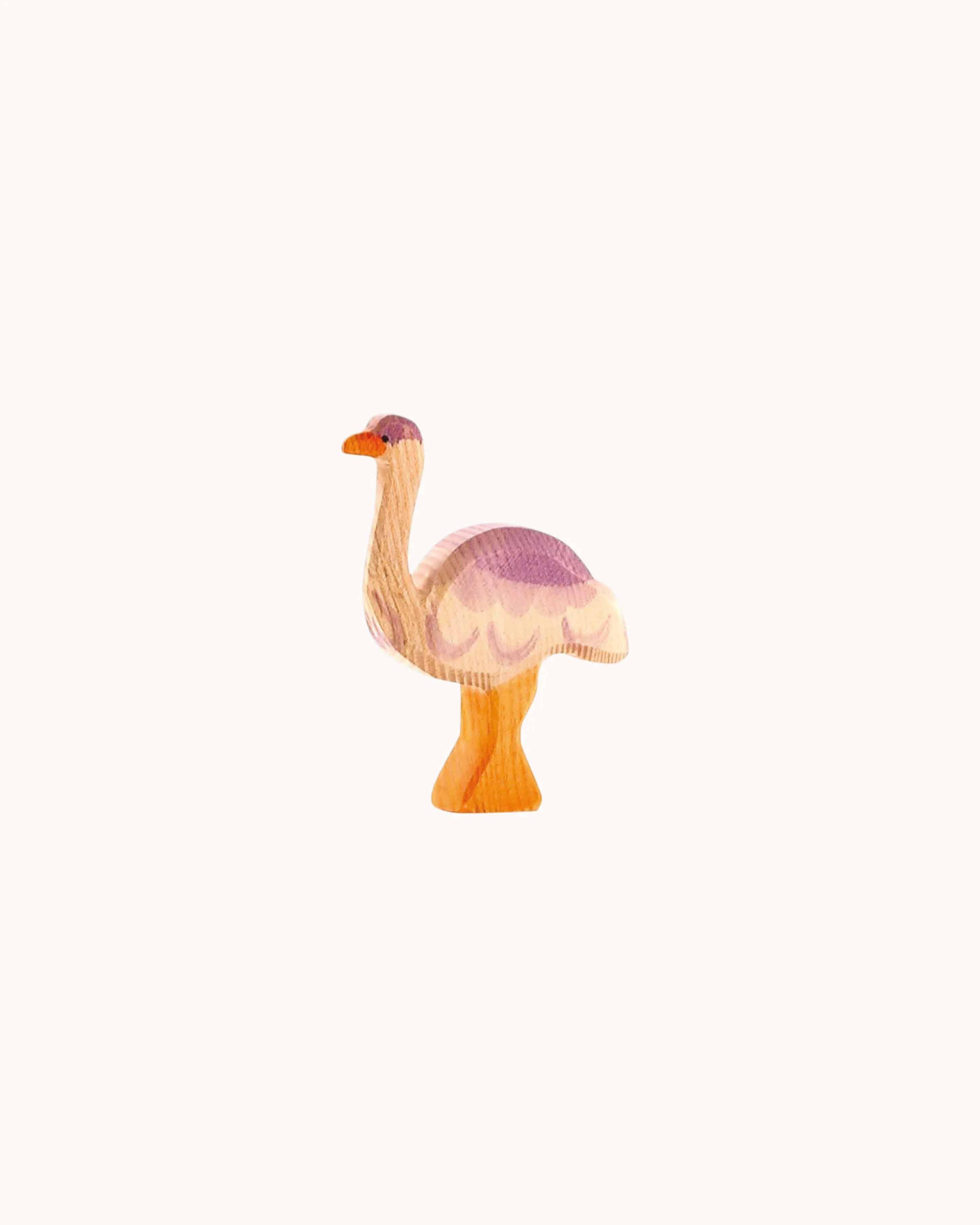 Wooden Figure Ostrich