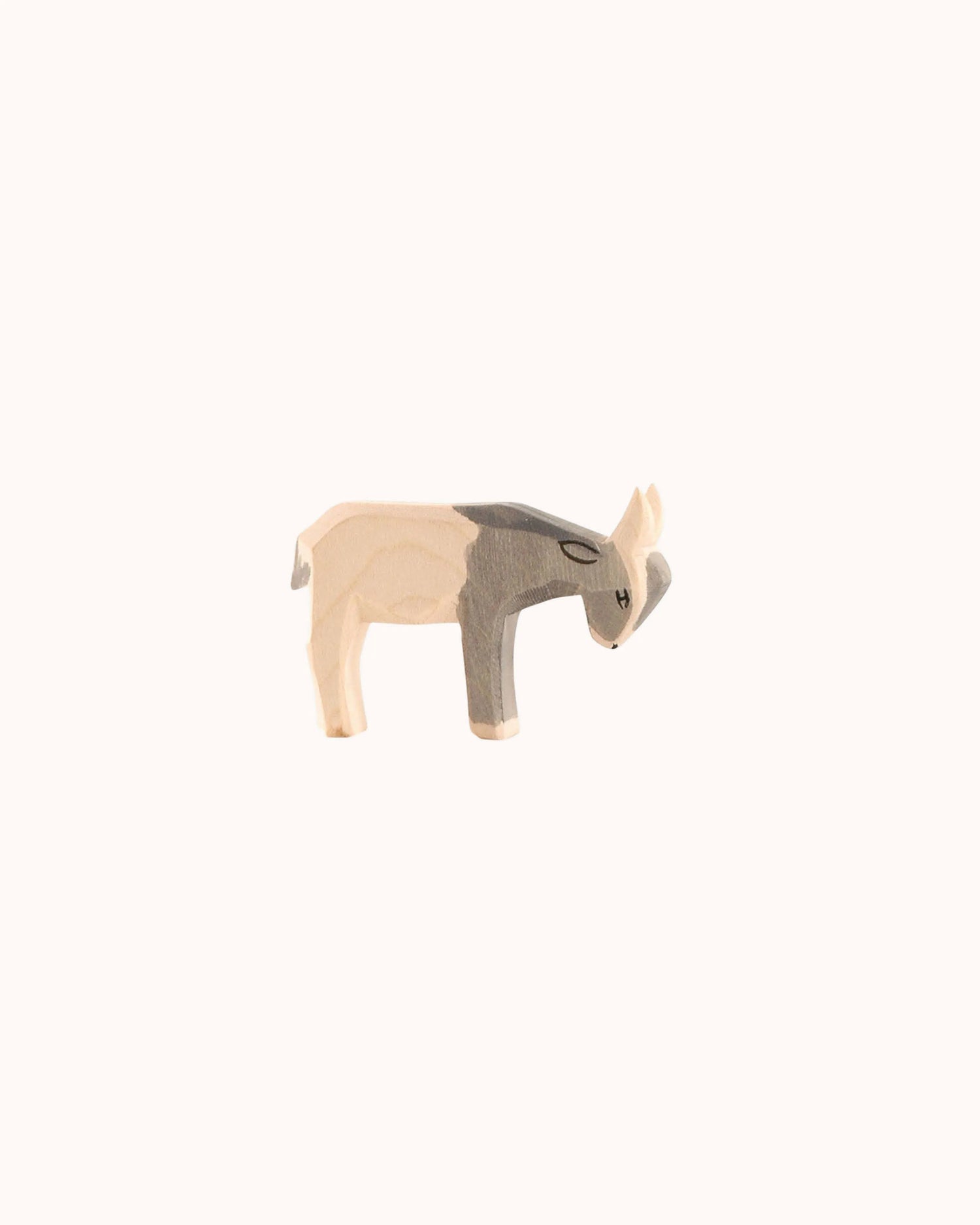 Holzfigur kleine Ziege