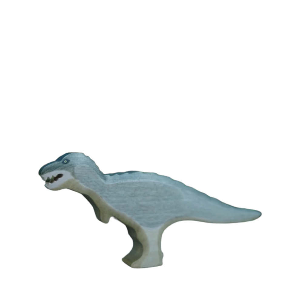 Wooden Figure blue Tyrannosaurus Rex