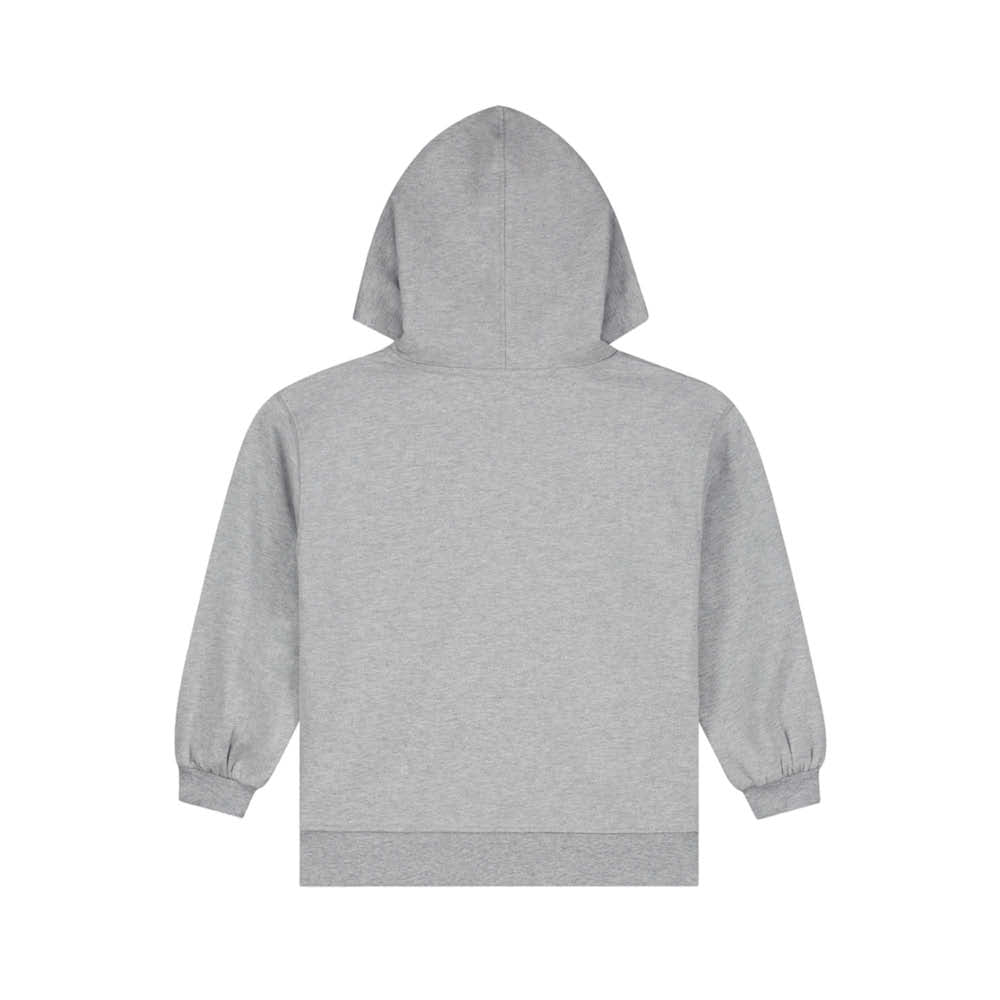 Hoodie in grey melange