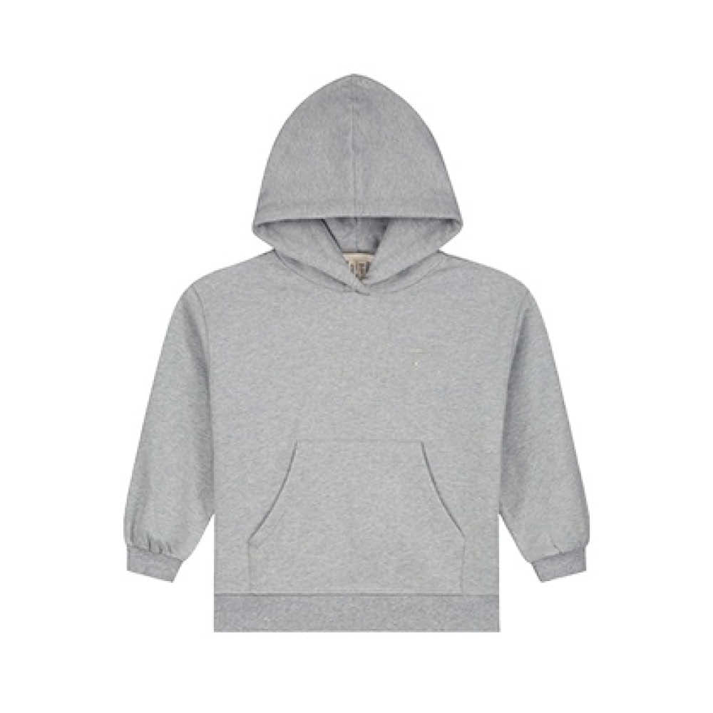 Hoodie in grey melange