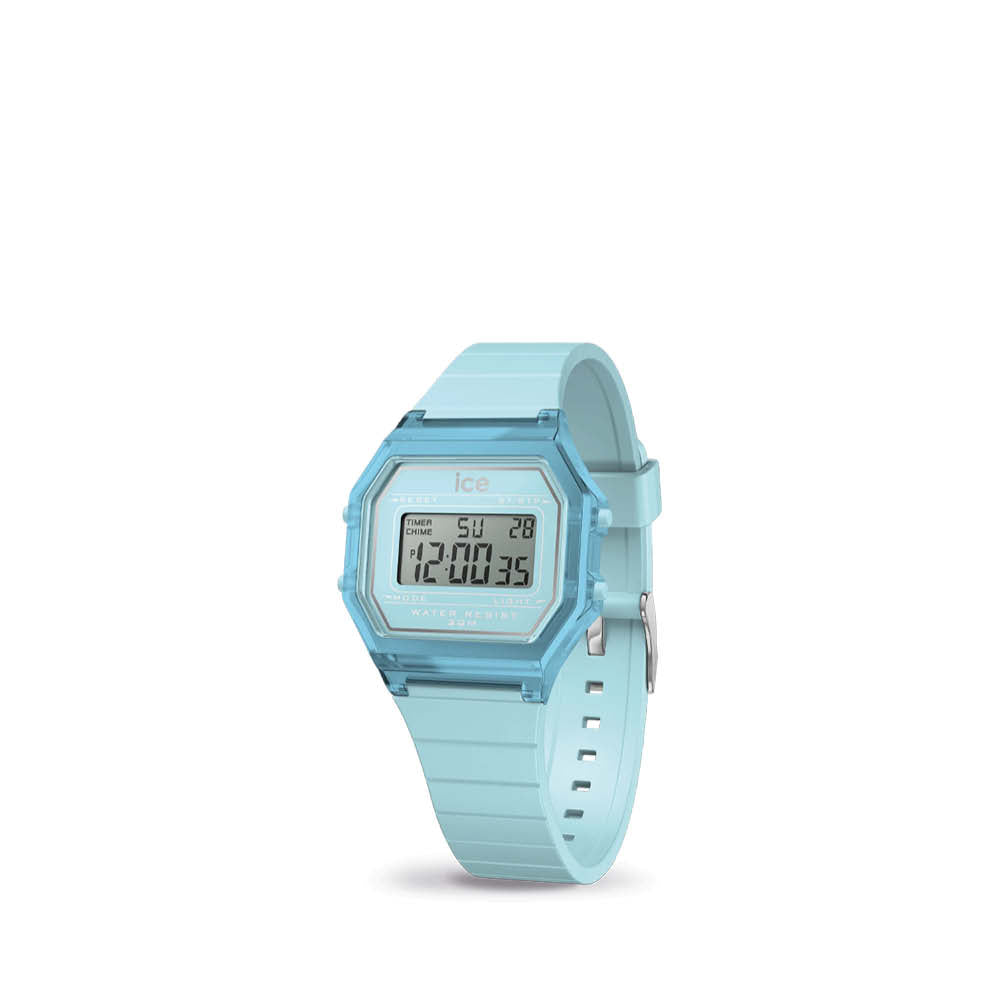 Ice Digit Retro in sky blue