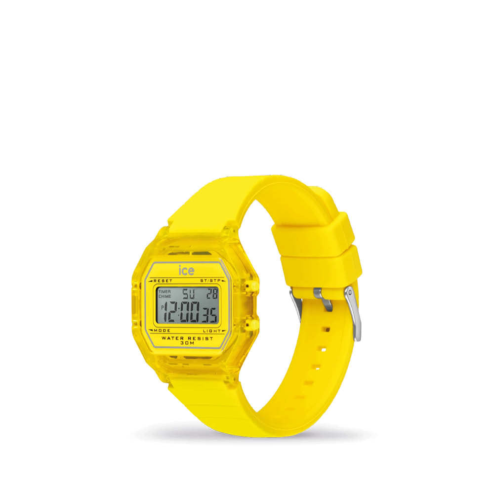 Ice Digit Retro in electric yellow