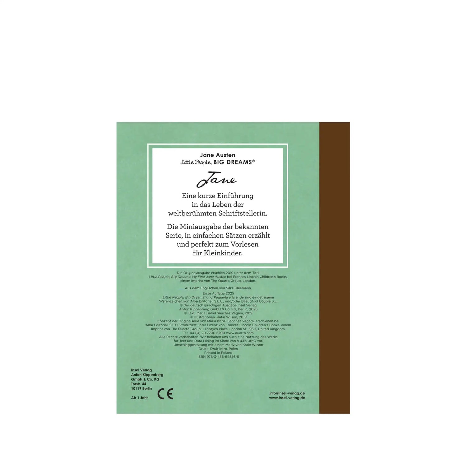 Little People, Big Dreams Mini – Jane Austen