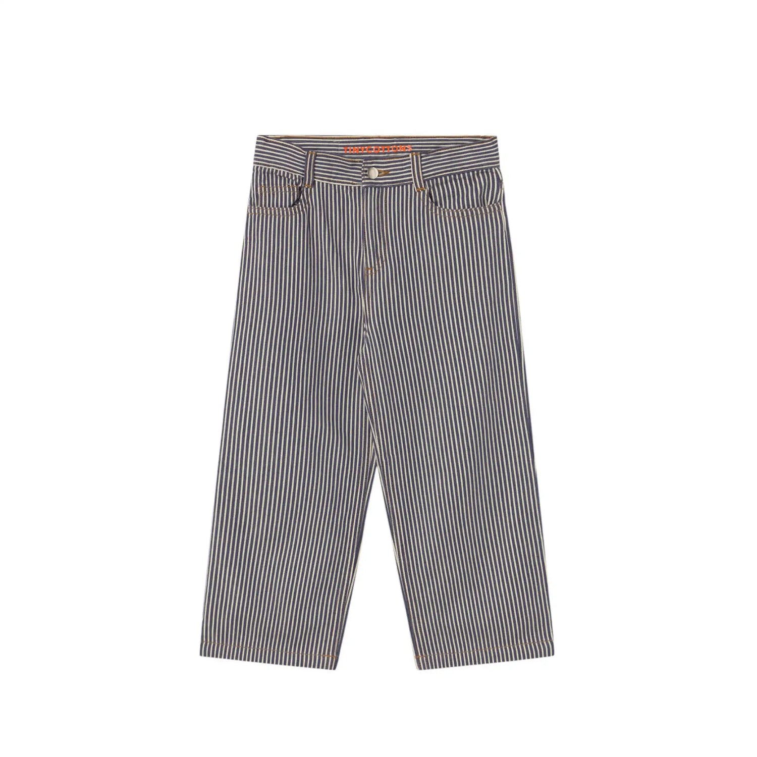 Jeans in blau/weiß gestreift