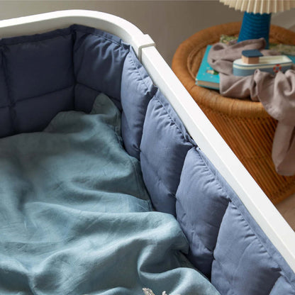 Bed Bumper in nordic blue
