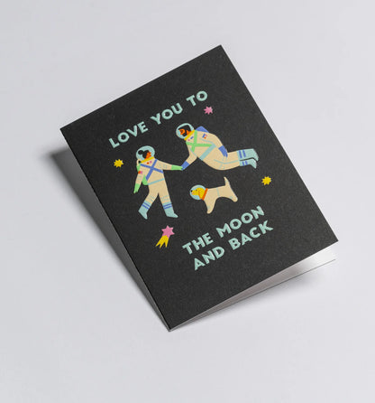 Love You to the Moon and Back Mini Card