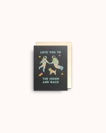Love You to the Moon and Back Mini Card