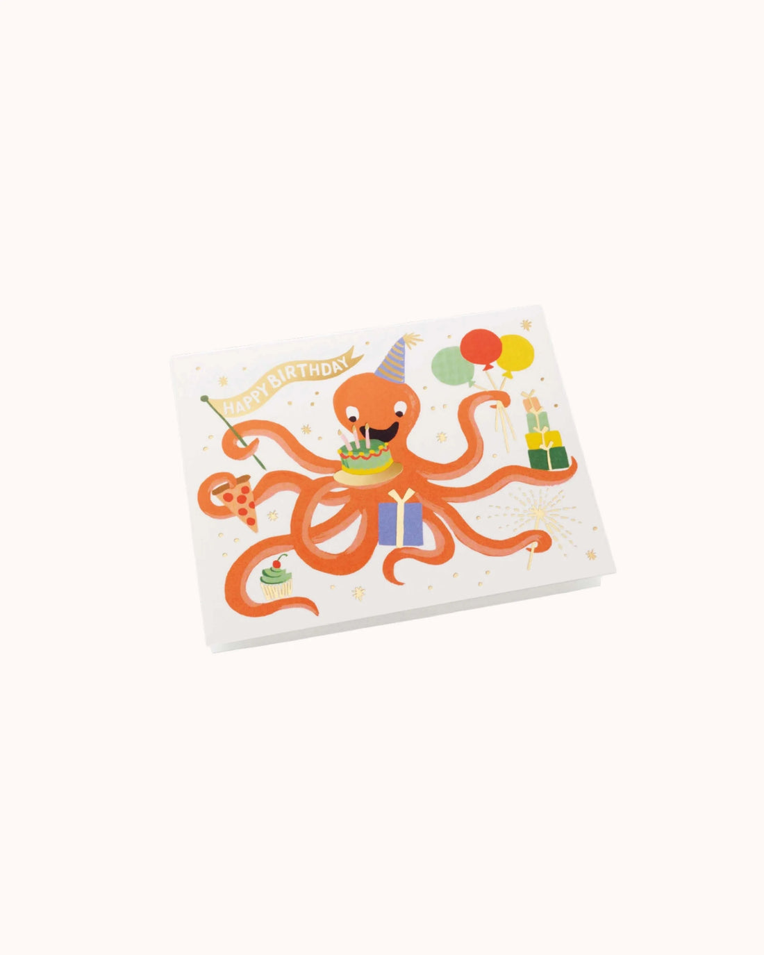 Octopus Birthday Karte