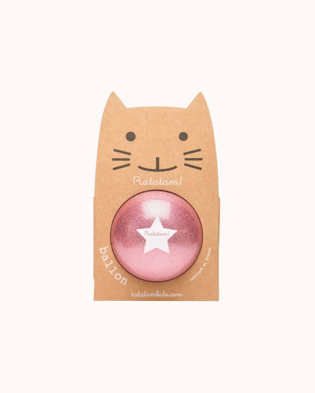 Katze Ball in dunkelpink