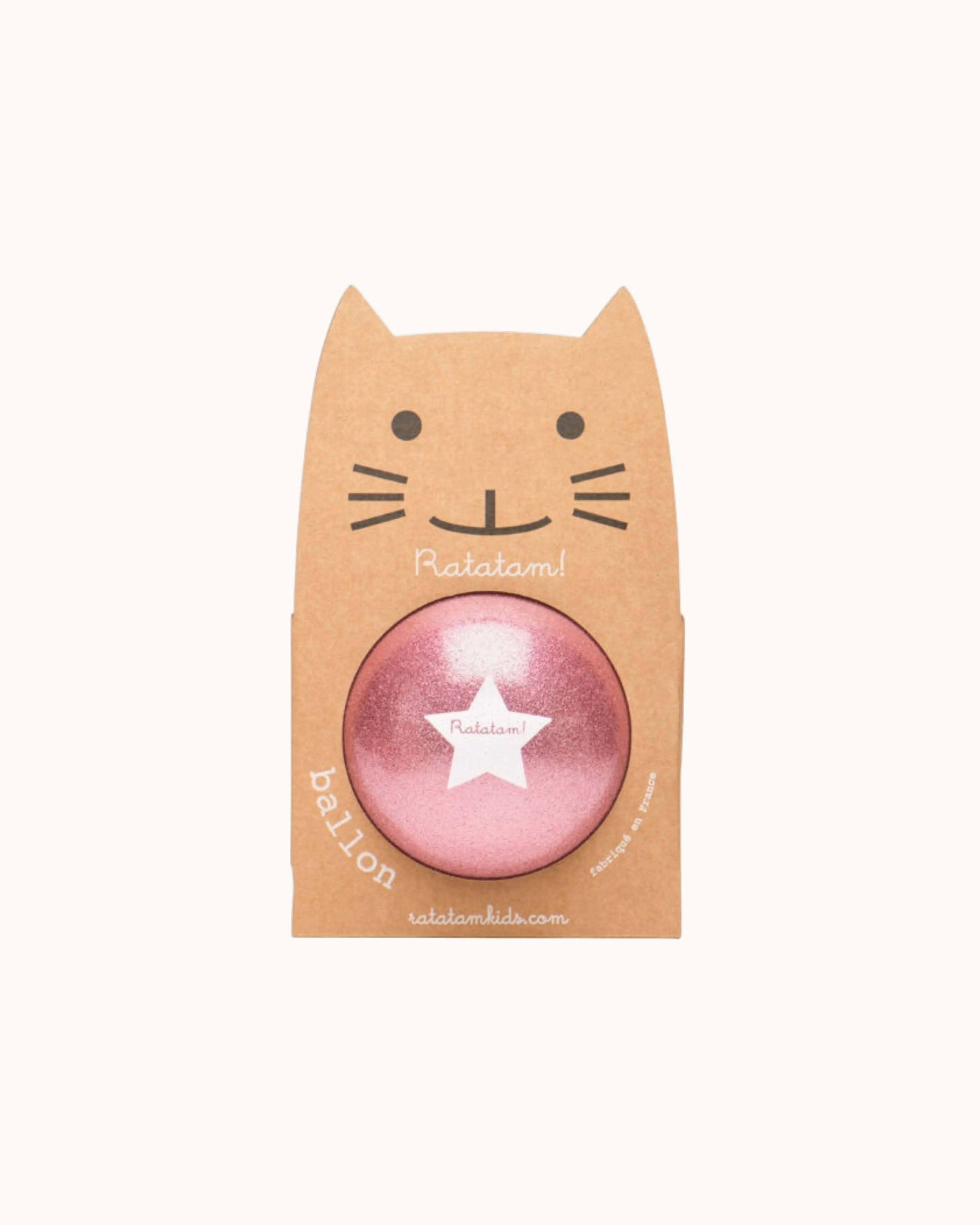 Katze Ball in dunkelpink