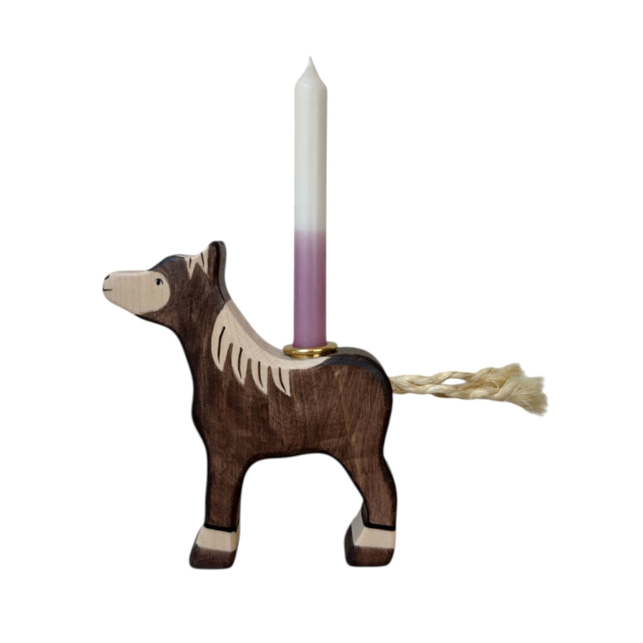 Candle Holder brown Foal