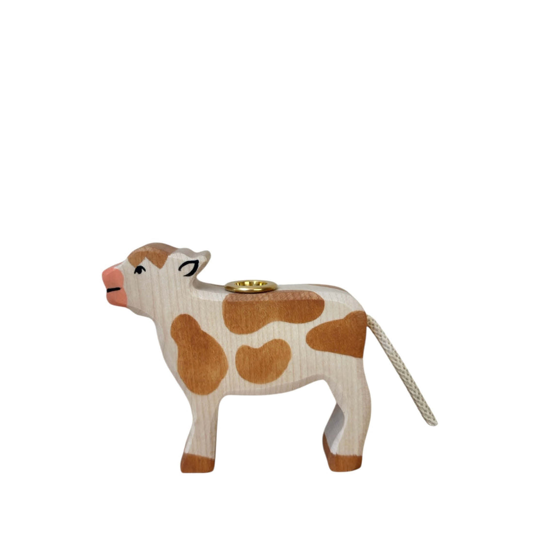 Candle Holder brown Calf