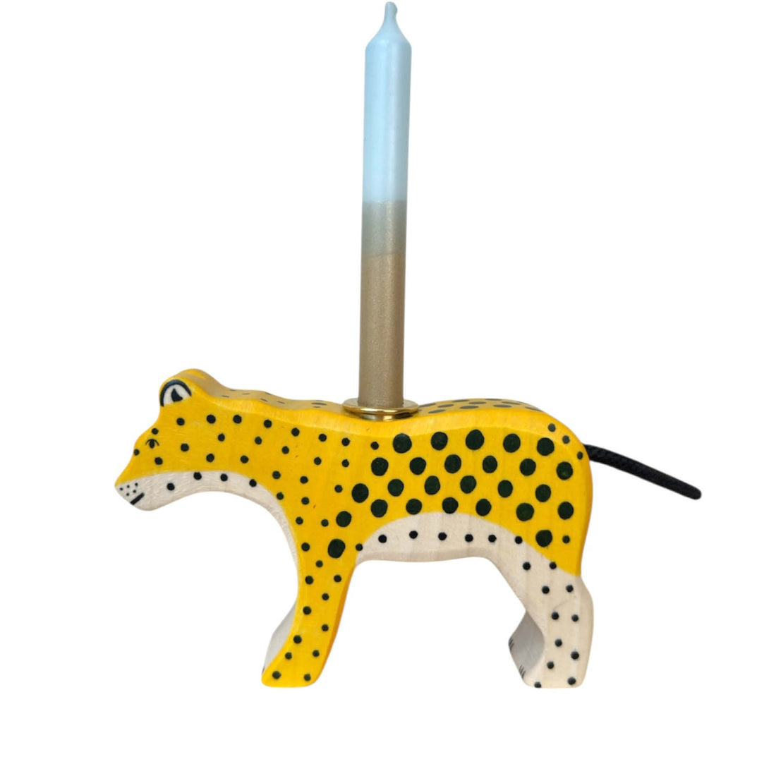 Candle Holder Leopard
