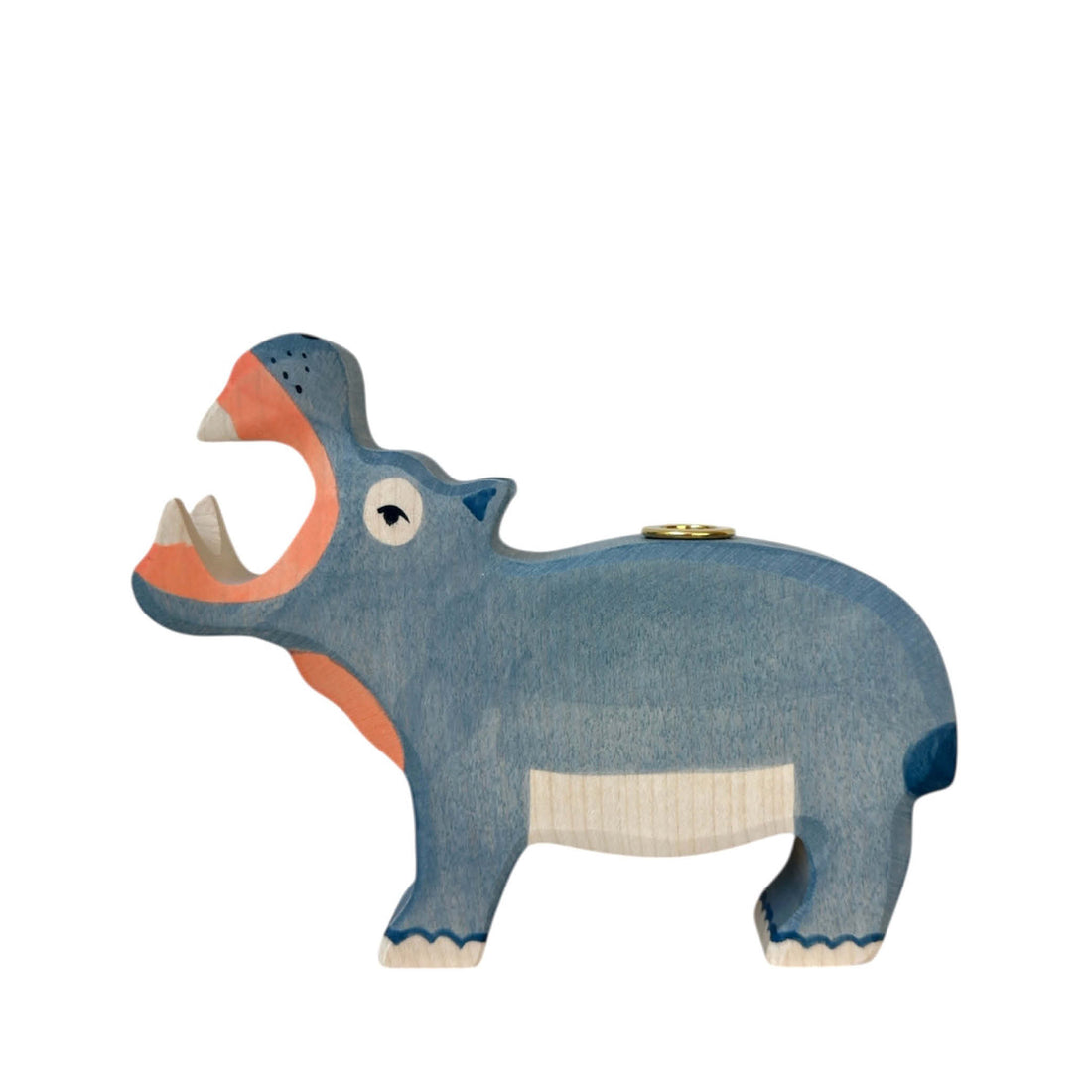 Candle Holder roaring Hippo
