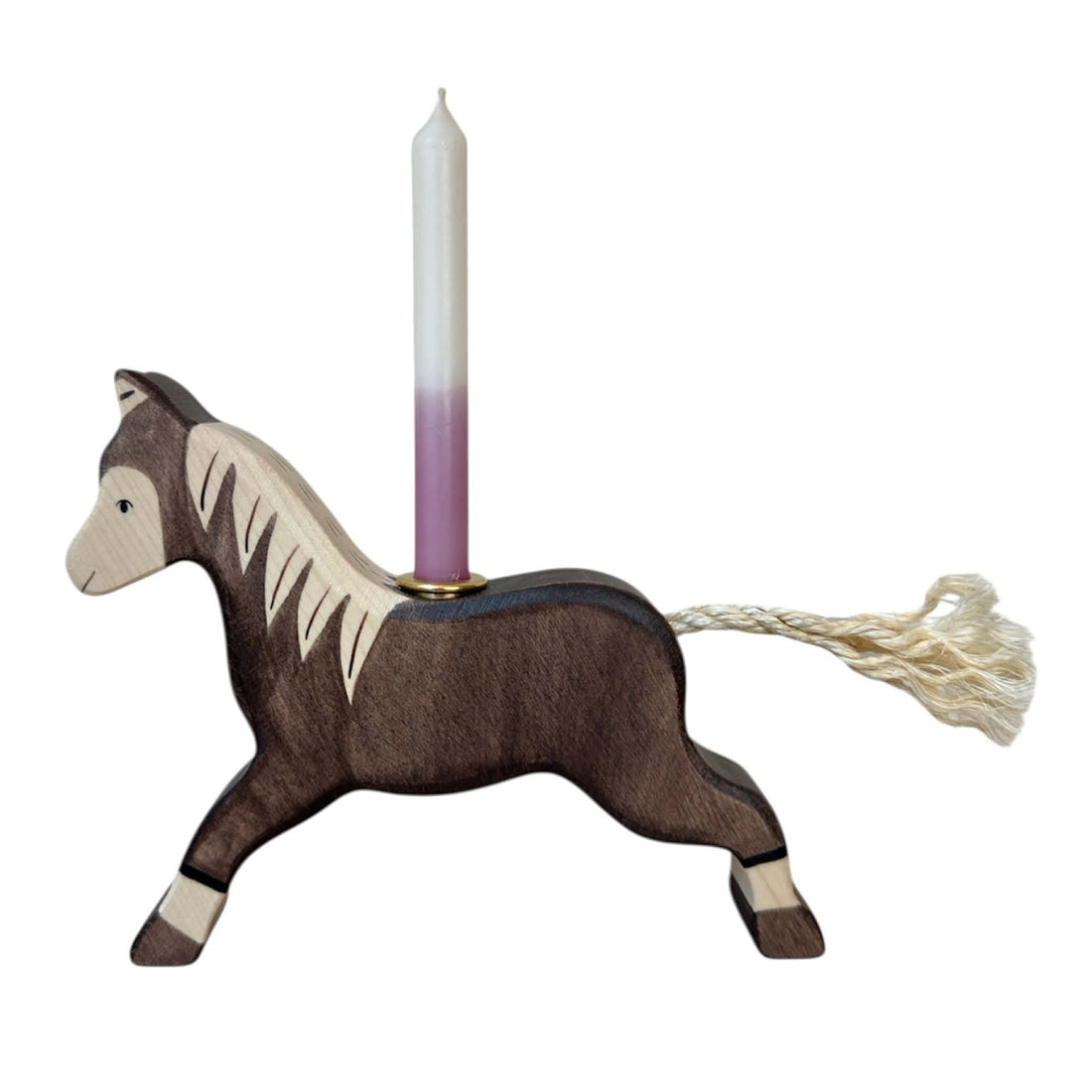 Candle Holder brown Horse